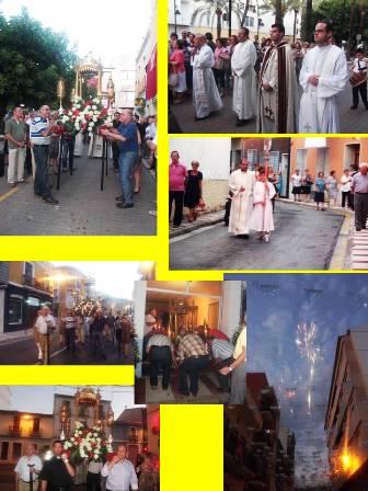 AHIR 5É DIA DE NOVENA: PLAÇA NOVA-CARRER SANT MIQUEL: Processó ( i II )