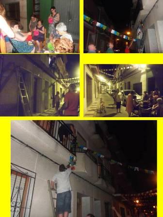 IMATGES DE FESTA: Arreglant el carrer la Lluna