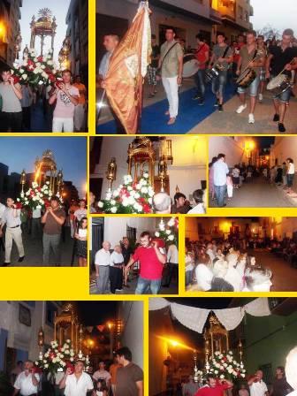 AHIR 7é DIA DE NOVENA: processó Aromes-Plaça Sant Antoni ( i II )