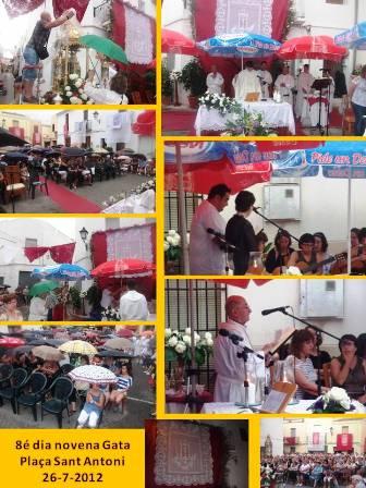 AHIR, 8é DIA DE NOVENA: Plaça Sant Antoni, missa ( I )