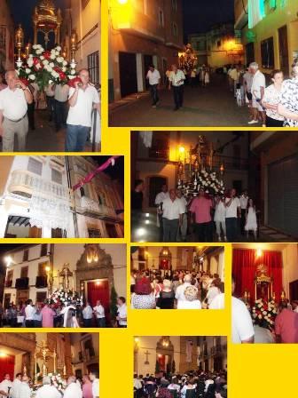 AHIR, 8é DIA DE NOVENA: Trasllat Raval-Església ( i II )