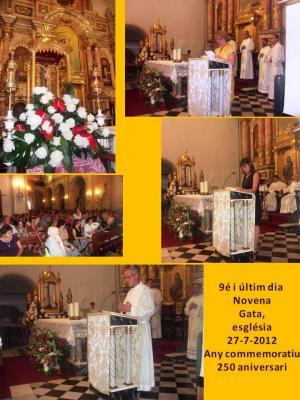 AHIR, 9É I ÚLTIM DIA DE NOVENA: església