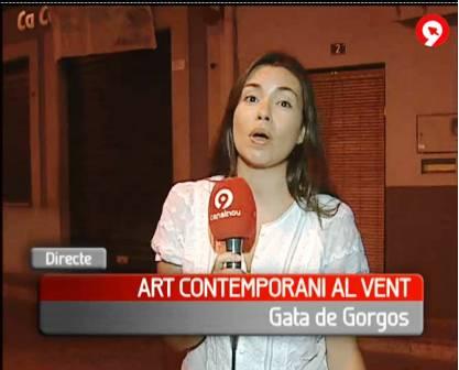 CANAL 9 TVV VA GRAVAR EN DIRECTE L'EXPOSICIÓ ART AL VENT ( I )