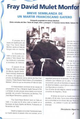 MEUS ARTICLESde festes: 1999, Fray David Mulet Monfort