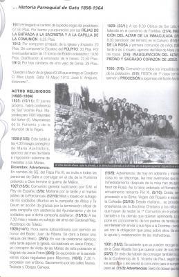 MEUS ARTICLESde festes: 1999, Història de la Parròquia de Gata (1898-1964) ( II )