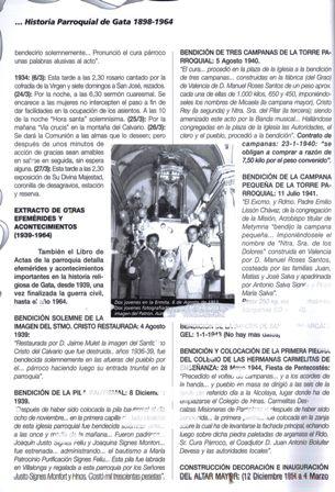 MEUS ARTICLESde festes: 1999, HISTÒRIA DE LA PARRÒQUIA DE GATA (1898-1964) ( IV )