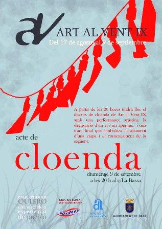 COMPTE ENRERE PER A LA CLOENDA D'ART AL VENT