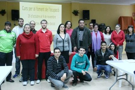 JOVENTUT LLIURA ELS DIPLOMES DEL CURS DE FOMENT DE L'OCUPACIÓ A GAT