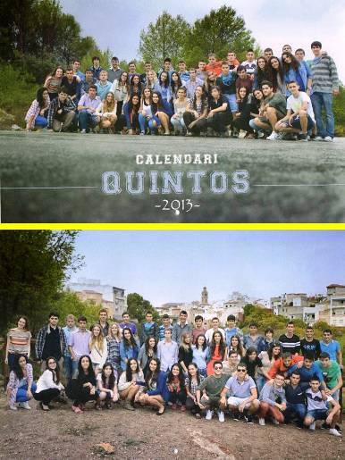 ELS QUINTOS 2013 JA TENEN EL SEU CALENDARI