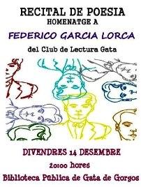 I RECORDEU TAMBÉ: DIVENDRES 14, RECITAL POÈTIC A LA BIBLIOTECA, HOMENATGE A GARCÍA LORCA