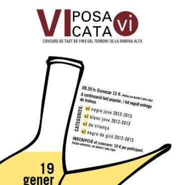 DISSABTE 19, VI EDICIÓ DE POSA VI, CATA VI