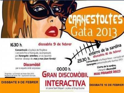 JA TENIM CARTELL I ACTES PER A CARNESTOLTES 2013