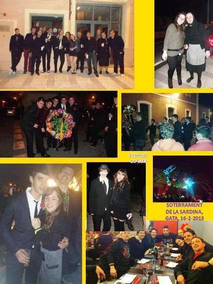 AHIR ELS JOVES VAN SOTERRAR LA SARDINA