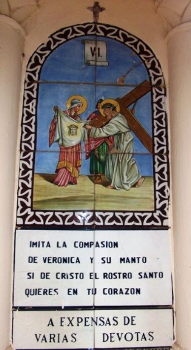 Hª LOCAL: CAPELLES A GATA. VIª estació: La Verònica esbandeix el rostre de Jesús