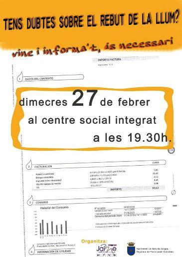 DIMECRES 27, XERRADA SOBRE EL REBUT DE LA LLUM