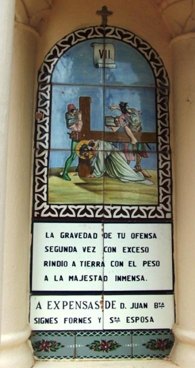 Hª LOCAL: CAPELLES A GATA. VIIª estació: Jesús cau per segona vegada amb la creu