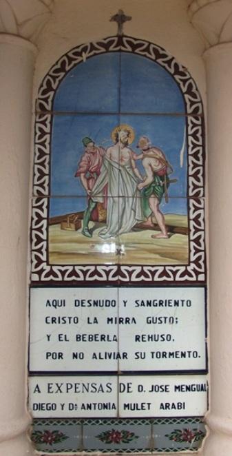 Hª LOCAL: CAPELLES A GATA. CALVARI: X estació: Jesús és despullat de les seues vestidures