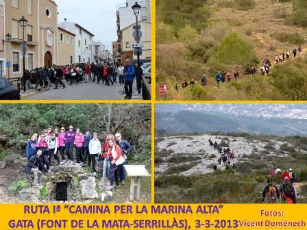 UN NOMBRÓS GRUP PARTICIPA EN LA RUTA FONT DE LA MATA-SERRILLÀS