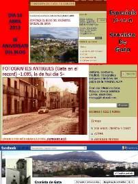 ¡¡¡ HUI ÉS EL TERCER ANIVERSARI DEL BLOG CRONISTA DE GATA !!