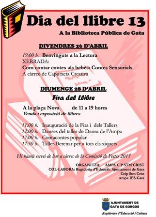 HUI ÉS SANT JORDI, DIA DEL LLIBRE