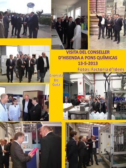 VISITA DEL CONSELLER D'HISENDA A PONS QUÍMICAS, EMPRESA GATERA EN TERME DE XÀBIA
