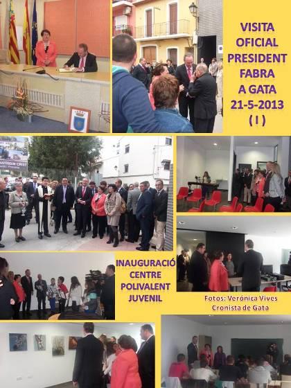 EL PRESIDENT DE LA GENERALITAT ALBERTO FABRA INAUGURA EL CENTRE POLIVALENT JUVENIL ( I )