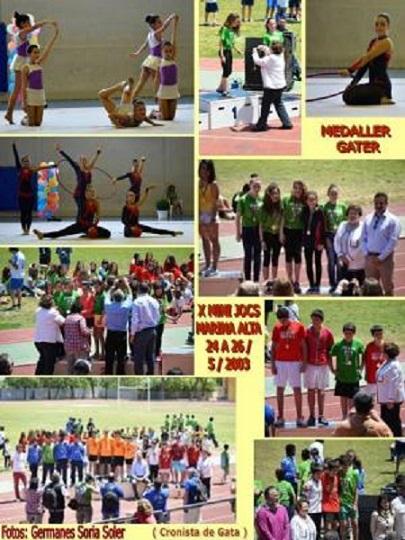 ELS ESPORTISTES GATERS OBTENEN SET MEDALLES ALS MINI JOCS DE LA MARINA ALTA