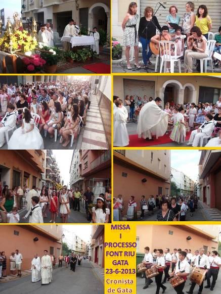 AHIR, FI DE FESTA (MISSA I PROCESSÓ) A LA FONT DEL RIU ( I )