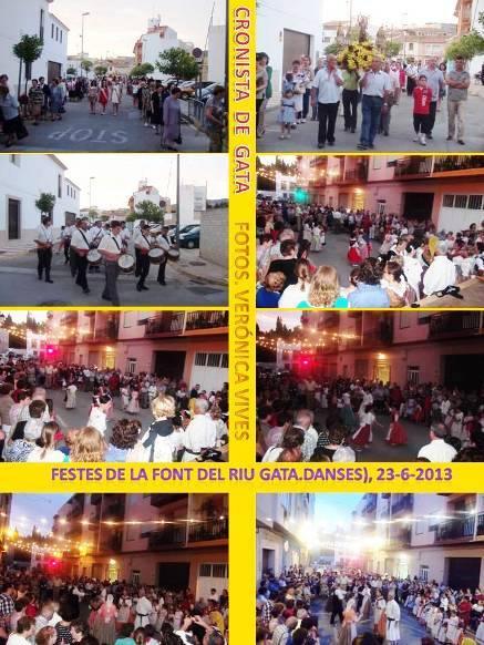 AHIR, A LA FONT DEL RIU, FESTA I ACTUACIÓ DE LES DANSES ( i II )