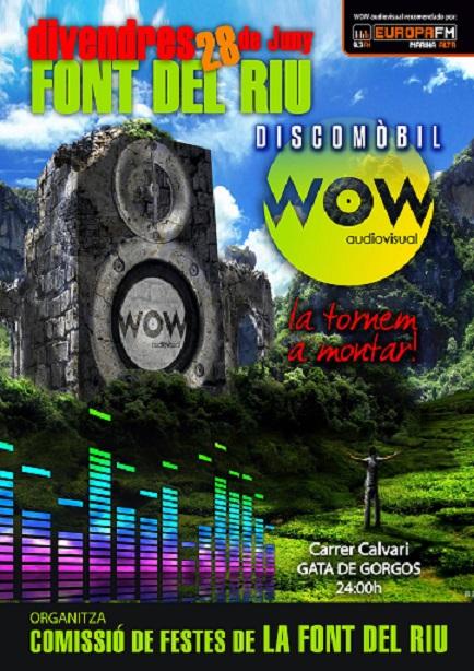 RECORDEU: DIVENDRES 28, DISCOMÒBIL A LA FONT DEL RIU