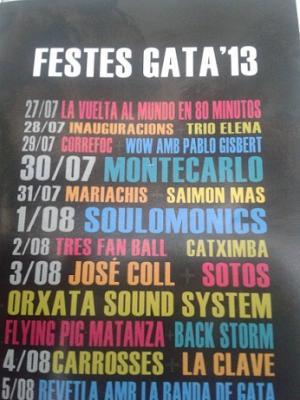 JA ESTAN PROP. ESTEM A TRES SETMANES DEL COMENÇAMENT DE LES FESTES MAJORS DE GATA