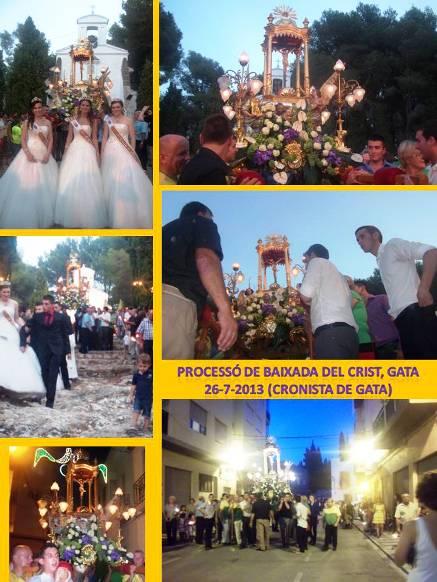 BAIXADA DEL CRIST (primer dia fester de Gata) ( II ): la processó