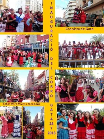 MULTITUDINÀRIA I COLORIDA INAUGURACIÓ DEL CORRO DELS BOUS: Gata en festes, tercer dia