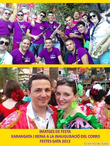 FESTES GATA 2013, IMATGES DE FESTA: XARANGATA I LA REINA amb el seu xic