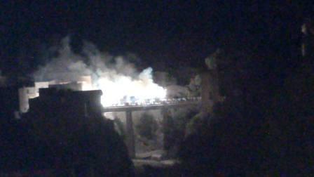 IMATGE CURIOSADE FESTES GATA: EL PONT EN FLAMES