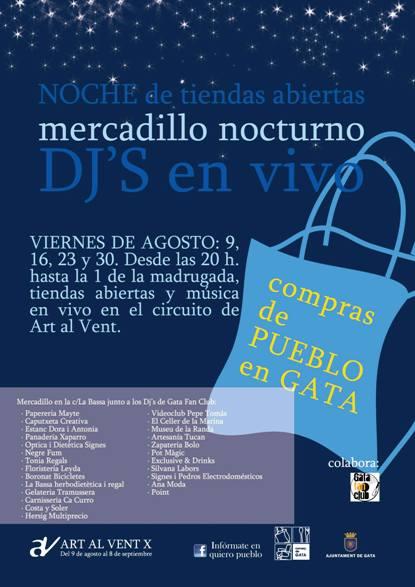 MERCADET NOCTURN A GATA, ELS DIVENDRES D'ART AL VENT