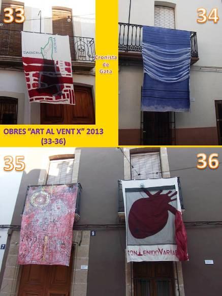 MIRADES URBANES: obres de l'exposició ART AL VENT X: 33-36