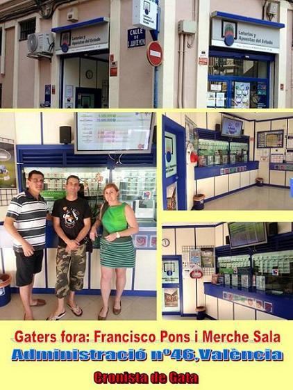 GATERS FORA: EL MATRIMONI PONS-SALAobri una administració de loteries a València