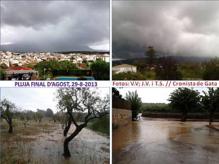 MÉS PLUJA A MIGDIA (PLOU SOBRE BANYAT): 14 LITRES