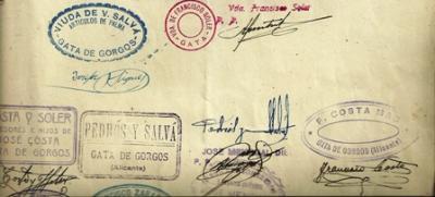 GATA, ANYS 40-60 (Segle XX), VISTA A TRAVÉS DUNA INDÚSTRIA LOCAL ( IV )