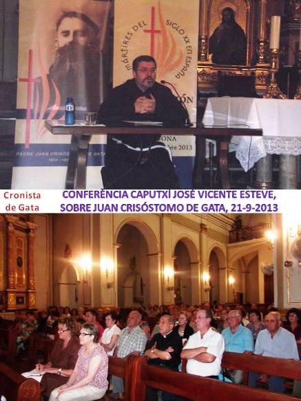 EL CAPUTXÍ JOSÉ VICENTE ESTEVE GLOSA EL PROCÉS I LES ÚLTIMES HORES EN VIDA DEL PARE JUAN CRISÓSTOMO DE GATA