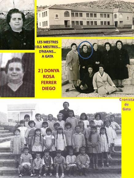 LES MESTRES I ELS MESTRES D'ABANSA GATA: AQUELLS RECORDS; 2) DONYA ROSA