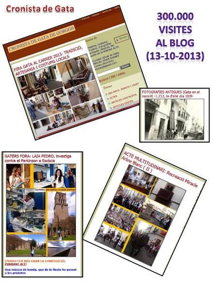 EL BLOG ARRIBA A LA BONICA XIFRA DE 300.000 VISITES