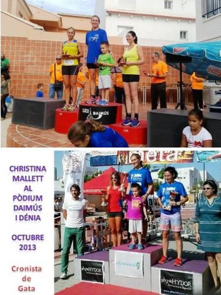 L'ATLETA GATERA CHRISTINA MALLETT, PÒDIUM A DAIMÚS I DÉNIA