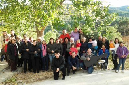 UN GRUP DE FELIGRESOS DE LA PARRÒQUIA DE GATA, PARTICIPANTS D'EXERCICIS ESPIRITUALS A SETAIGÜES