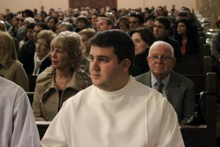 EL SEMINARISTA QUE AJUDA EN LA PARRÒQUIA DE GATA, VICENT FEMENIA, JA ÉS LECTOR