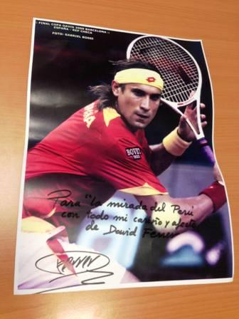 IMATGE CURIOSA: David Ferrer recolza la Mirada del Perú
