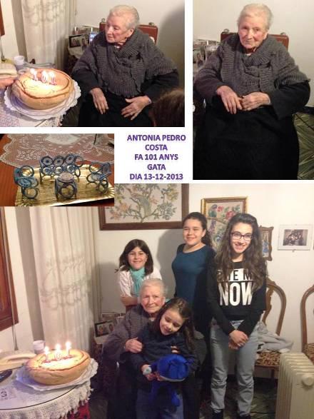 LA TIA ANTONIA (de Beterano) -Antonia Pedro Costa- HA COMPLIT HUI 101 ANYS DE VIDA