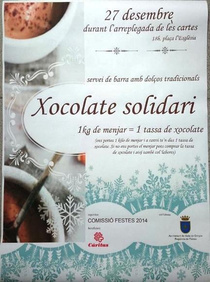 LA COMISSIÓ DE FESTES PATRONALS PREPARARÀ EL XOCOLATE SOLIDARI