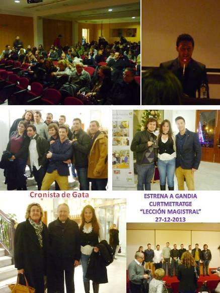 S'ESTRENA A GANDIA EL CURTMETRATGE LECCIÓN MAGISTRAL ON ACTUA EL GATER SERGI MONFORT